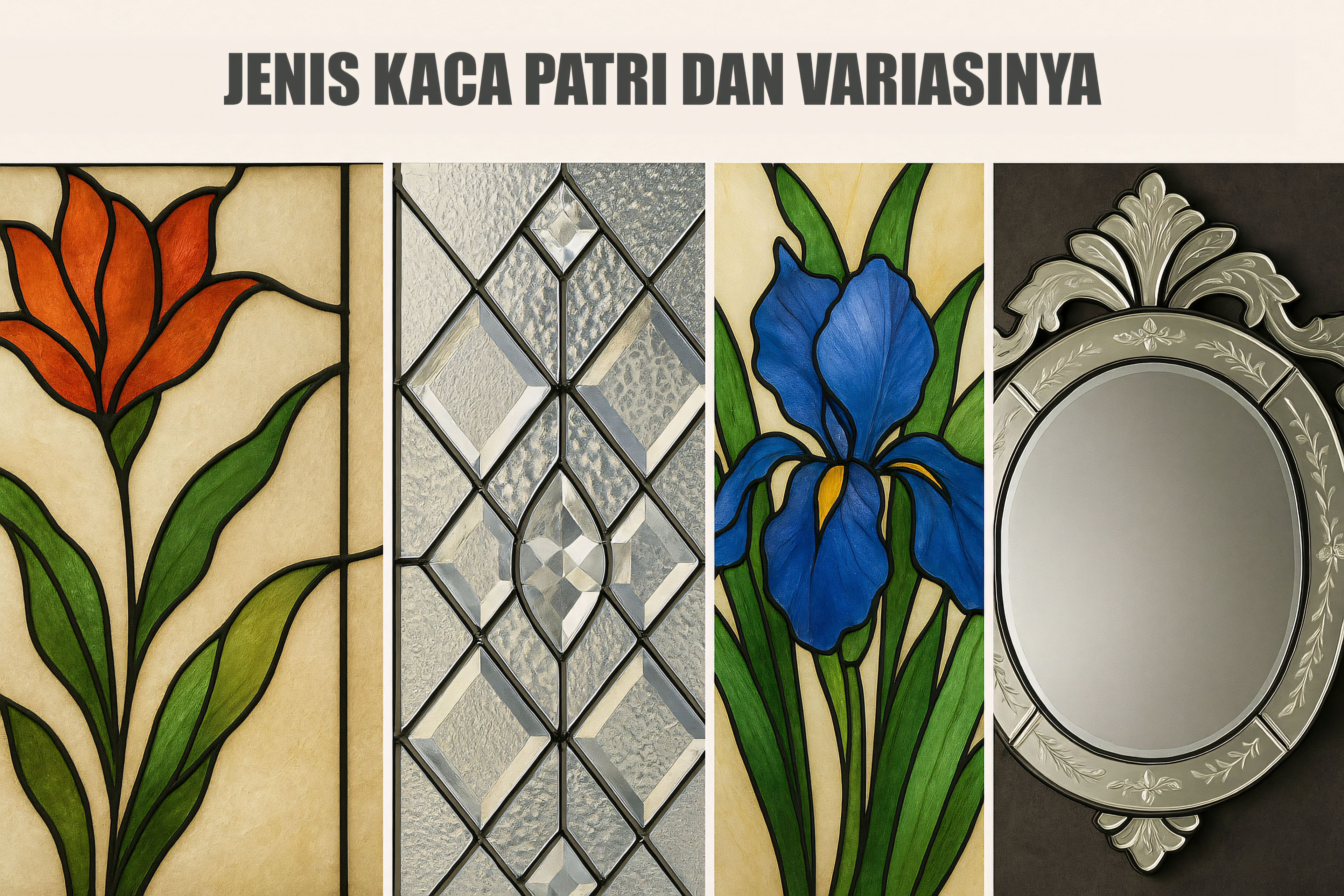 Jenis-Jenis Kaca Patri dan Variasinya: Kaca Dekoratif untuk Hunian Elegan
